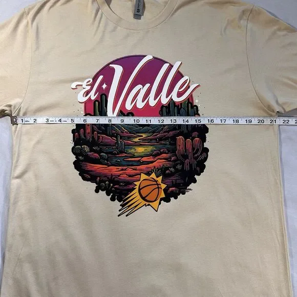 Phoenix Suns El Valle T-Shirt Graphic Next Level Apparel Mens L Womens L - Picture 5 of 8
